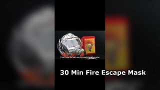 قناع الهروب من الحريق للحماية من ثاني أكسيد الكربون لمدة 30 دقيقة
