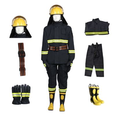 14-Piece Navy Blue Fire Fighter Special Flame-Retardant Uniform