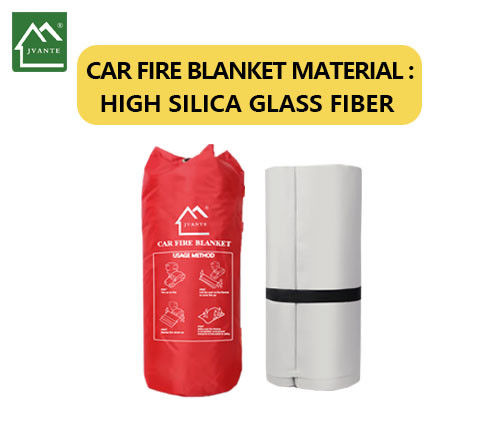 Car Emergency Fire Blanket High Silica Glass Fiber Custom