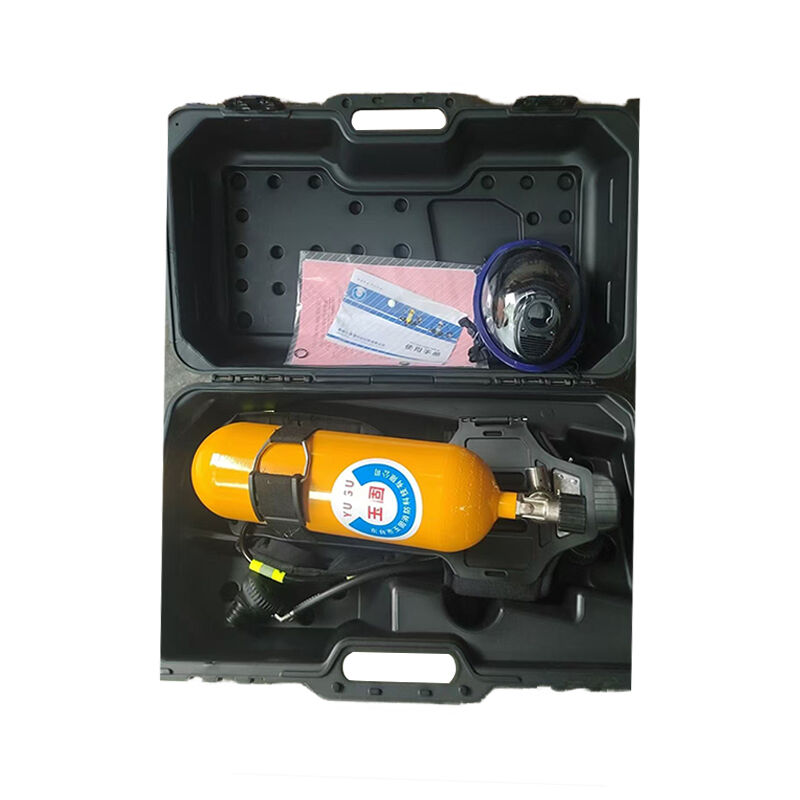Positive Pressure Firefighting Air Respirator RHZK6.8/B Carbon Fiber 6.8L Breathing Apparatus For Industrial Fire Rescue Emergency Response
