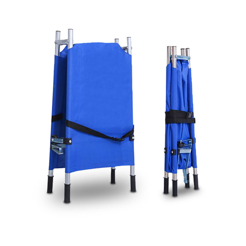 Aluminum Alloy Folding Stretcher Medical Emergency Rescue Equipment Portable First Aid Stretcher With Wheels 135kg Capacity For Ambulance Hospital Outdoor Disaster Relief