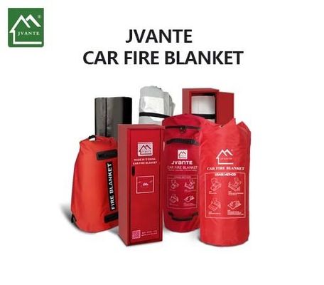 غطاء مكافحة الحرائق JAT-303 عالي السيليكا الأبيض 0.6 سمك سيارة الألياف الزجاجية غطاء حريق لحام حماية الرؤية العالية